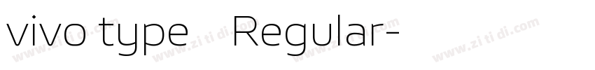 vivo type 简 Regular字体转换
